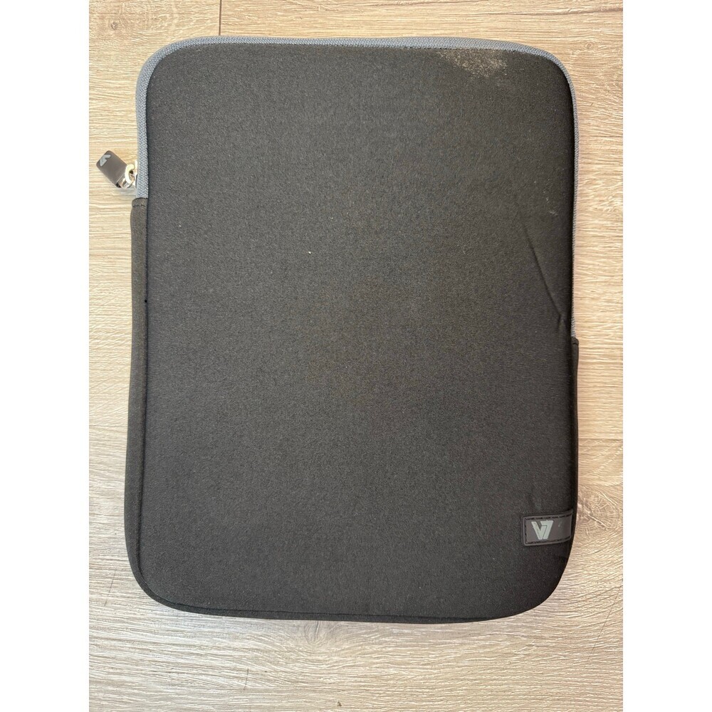 Black Padded Tablet Sleeve Case 10 x 8 Neoprene Zipper Cover